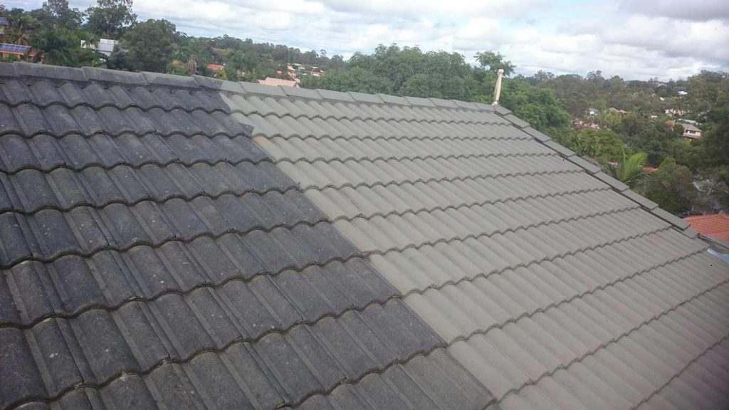 Roof Cleaning Brisbane Before and After